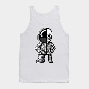 astronaut half skeleton Tank Top